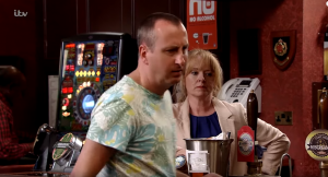 Kirk and Jenny aren't impressed by Bernie Coronation Street