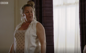Karen had something to tell her family EastEnders