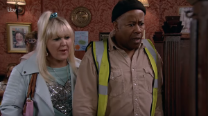 Beth and Ed were shocked to see Aggie looking at Kirk's behind Coronation Street