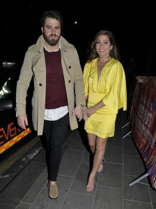 celebs arrive at ivyrelaunch in manchester Pictured: Nikki Sanderson,Greg Whitehurst Ref: SPL5079544 120419 NON-EXCLUSIVE Picture by: SplashNews.com Splash News and Pictures Los Angeles: 310-821-2666 New York: 212-619-2666 London: 0207 644 7656 Milan: 02 4399 8577 photodesk@splashnews.com World Rights