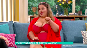 Sophie Brady size 20 bikini This Morning