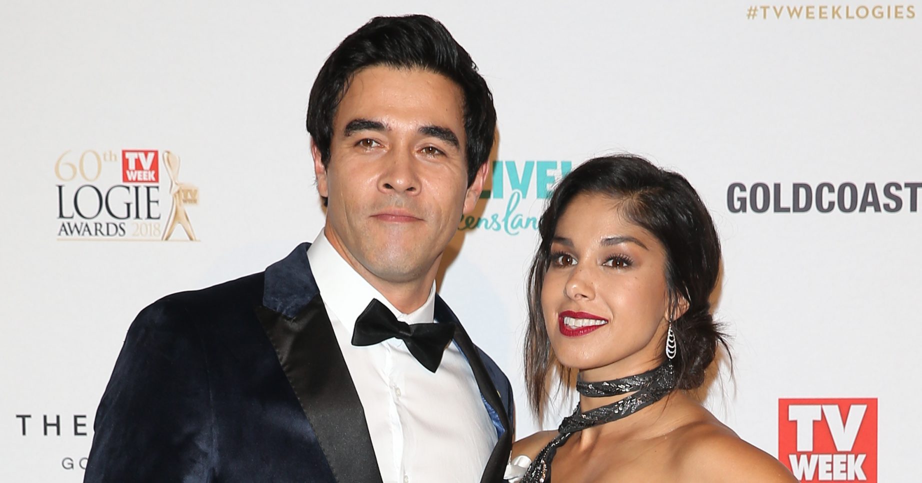 Celebrities attend the 2018 TV Week Logie Awards in the Gold Coast. Celebrities are seen mingling and chatting with each other, doing interviews and posing on the red carpet. Pictured: James Stewart and Sarah Roberts Ref: SPL5007473 010718 NON-EXCLUSIVE Picture by: SplashNews.com Splash News and Pictures Los Angeles: 310-821-2666 New York: 212-619-2666 London: 0207 644 7656 Milan: +39 02 56567623 photodesk@splashnews.com World Rights