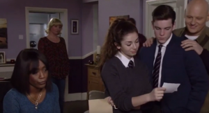 Everyone was surprised when Cindy got pregnant (Credit: BBC)