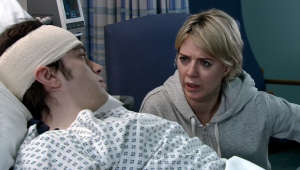 Seb was in hospital after his attack Coronation Street
