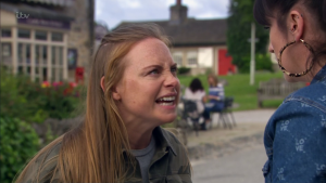 Amy shouts at Kerry Emmerdale