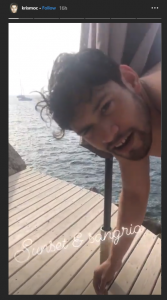 The view's not bad! (Credit: Instagram/ @krismoc)