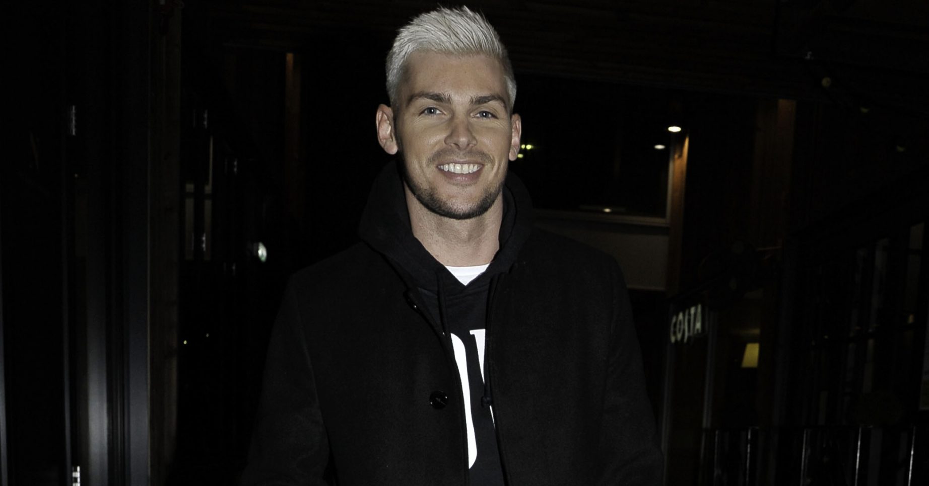 Celebs pictured arriving and leaving the USE App Launch Party at Neighbourhood bar in Manchester. Pictured: Kieron Richardson Ref: SPL5070641 080319 NON-EXCLUSIVE Picture by: Aaron Parfitt / SplashNews.com Splash News and Pictures Los Angeles: 310-821-2666 New York: 212-619-2666 London: 0207 644 7656 Milan: +39 02 56567623 photodesk@splashnews.com World Rights