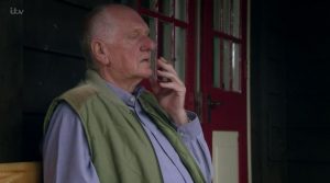 Emmerdale Doug smokes weed in public