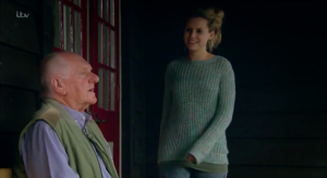 Emmerdale Doug smokes weed in public