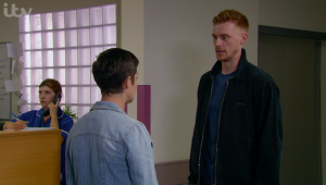 Hospital stranger Luke Emmerdale