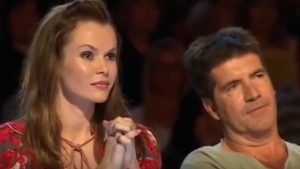 Amanda Holden and Simon Cowell