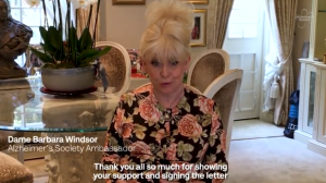 Barbara Windsor Credit: Alzheimer's Society/YouTube