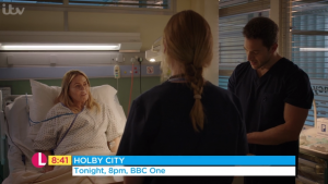 Faye was last seen in 2010 Holby City