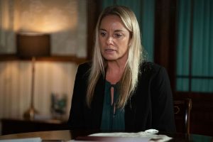 Former EastEnders star Tamzin Outhwaite reveals seven-year-old daughter has dyed her hair pink