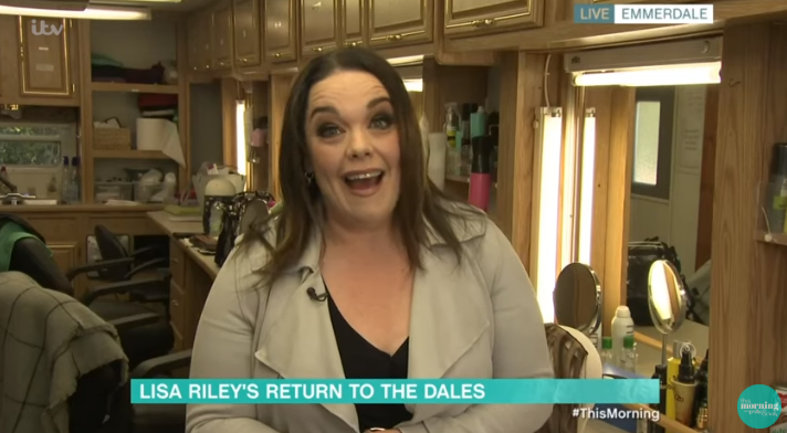 Emmerdale Mandy/ Lisa Riley This Morning Credit: ITV