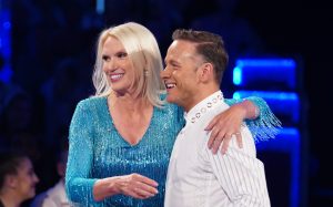Anneka has the reigned champion as her partner (Credit: BBC)