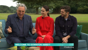 This Morning at Downton Jim Carter Tuppence Middleton and Michael Fox Credit: ITV