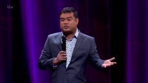 Paul Sinha performing on 'Tonight at the London Palladium'. Broadcast on ITV1 HD. Featuring: Paul Sinha Where: United Kingdom When: 04 May 2016 Credit: Supplied by WENN **WENN does not claim any ownership including but not limited to Copyright, License in attached material. Fees charged by WENN are for WENN's services only, do not, nor are they intended to, convey to the user any ownership of Copyright, License in material. By publishing this material you expressly agree to indemnify, to hold WENN, its directors, shareholders, employees harmless from any loss, claims, damages, demands, expenses (including legal fees), any causes of action, allegation against WENN arising out of, connected in any way with publication of the material.**