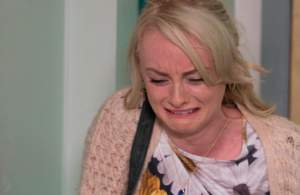 Sinead Tinker crying