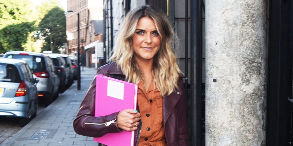 On the day her on screen soap character gets killed off Gemma Oaten departs the Paddington Arts theater where she is rehearsing her new play Ten Times Table Pictured: Gemma Oaten Ref: SPL5116799 190919 NON-EXCLUSIVE Picture by: Alucard / SplashNews.com Splash News and Pictures Los Angeles: 310-821-2666 New York: 212-619-2666 London: +44 (0)20 7644 7656 Berlin: +49 175 3764 166 photodesk@splashnews.com World Rights