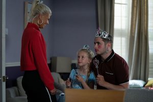 Lexi dressed Ben up for a tea party (Credit: BBC)