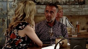 Sorry Kev, she's just not that into you... It's your money she's after! (Credit: ITV)