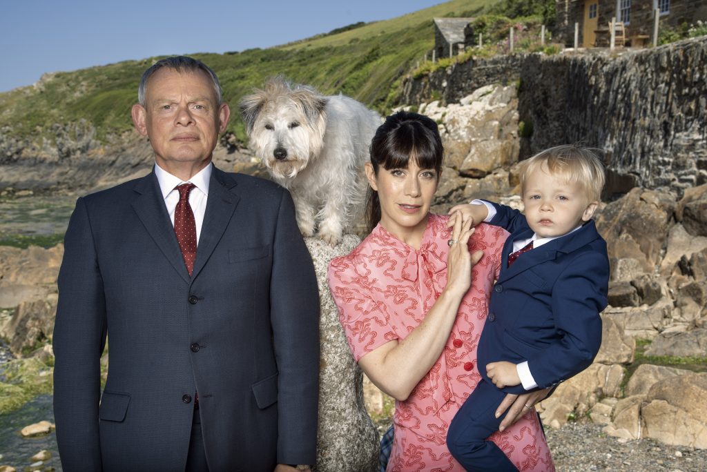 Caroline Catz and Martin Clunes stars in Doc Martin on ITV
