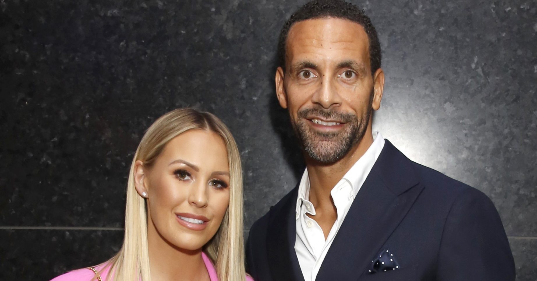 Kate Wright and Rio Ferdinand