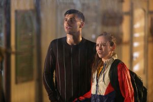 Romeo and Juliet watch in horror as their dad considers taking his own life (Credit: Lime Pictures)
