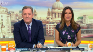 Piers Morgan and Susanna Reid on GMB