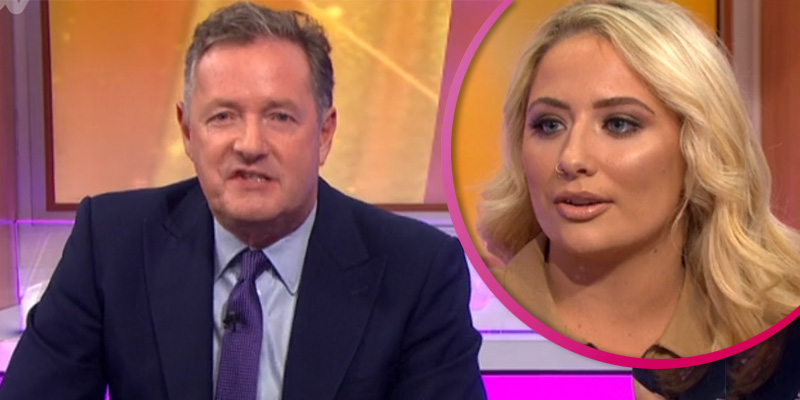 Piers Morgan and Saffron Barker
