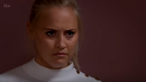 Tracy started to become suspicious of Kerry's behaviour Emmerdale