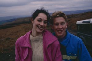 Editorial use only Mandatory Credit: Photo by ITV/Shutterstock (8081371c) Rebekah Joy Gilgan (as Debbie Buttershaw) and Craig McKay (as Mark Hughes) on a fell run (Ep 1755 - 13th April 1993) 'Emmerdale' TV Series - 13 Apr 1993 Emmerdale Farm is a long-running British soap opera set in Emmerdale, a fictional village in the Yorkshire Dales. Created by Kevin Laffan, it first broadcast on 16 October 1972 and produced by ITV Yorkshire.
