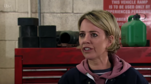 Abi actress Sally Carmen was recently spotted filming fire scenes Coronation Street