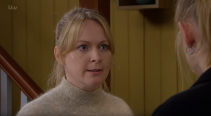 Vanessa is furious with Amy Emmerdale