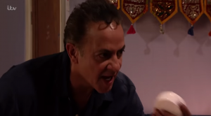Dev recently found out Asha had been using skin lightening cream Coronation Street