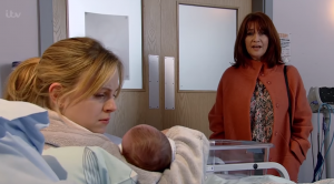 Susan played Marion Logan previously Coronation Street