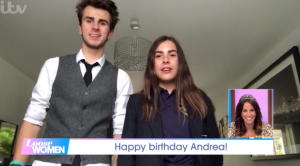Andrea McLean's kids