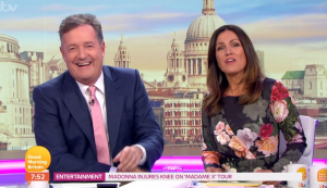 Piers Morgan and Susanna Reid on GMB - Credit: ITV