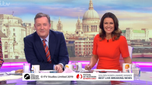 Piers Morgan and Susanna Reid