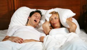 Snoring couple