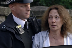 EastEnders fans call out continuity error as Rainie is arrested