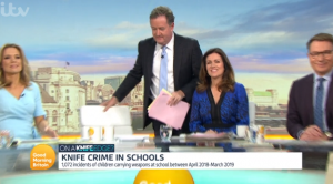 Piers Morgan and Susanna Reid on GMB