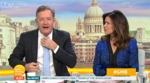 Piers Morgan and Susanna Reid on GMB