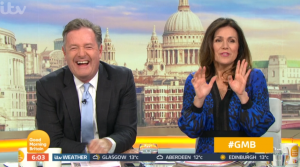 Piers Morgan and Susanna Reid on GMB 