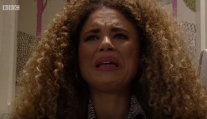 Chantelle has lost the baby (Credit: BBC)