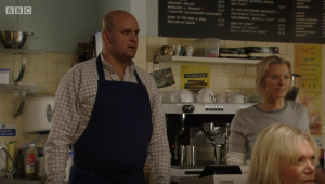 People in the cafe were not impressed with Jean EastEnders 