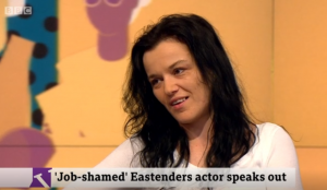 Katie Jarvis revealed she has done many jobs other than acting EastEnders Victoria Derbyshire 