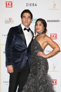 Sarah and James at the 2018 TV Week Logie Awards in the Gold Coast (Credit: Splash)
