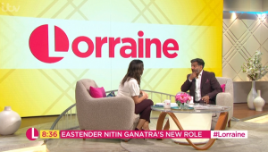 Nitin appeared on Lorraine to talk about his new role and EastEnders